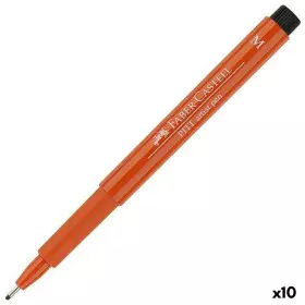 Felt-tip pens Faber-Castell Pitt Artist Fineliner M Dark Orange (10 Units) by Faber-Castell, Fineliners - Ref: S8421763, Pric...