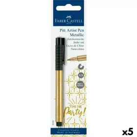 Filzstift Faber-Castell Pitt Artist Gold (5 Stück) von Faber-Castell, Fineliner - Ref: S8421766, Preis: 13,48 €, Rabatt: %