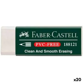 Goma de borrar Faber-Castell Blanco (20 Unidades) de Faber-Castell, Correctores y gomas de borrar - Ref: S8421804, Precio: 13...