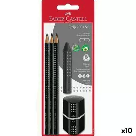 Ensemble de Crayons Faber-Castell Noir (5 Unités) (10 Unités) de Faber-Castell, Matériel de dessin - Réf : S8421810, Prix : 5...