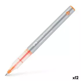 Esferográfica de tinta líquida Faber-Castell Roller Free Ink Laranja 0,7 mm (12 Unidades) de Faber-Castell, Canetas de tinta ...