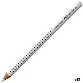 Lápis de cores Faber-Castell Jumbo Grip Branco (12 Unidades) de Faber-Castell, Materiais de desenho - Ref: S8421853, Preço: 1...