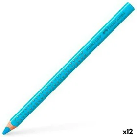 Matite colorate Faber-Castell Jumbo Grip Azzurro (12 Unità) di Faber-Castell, Materiali da disegno - Rif: S8421860, Prezzo: 1...