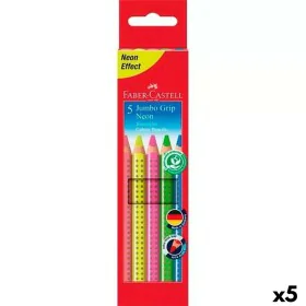 Lápices de colores Faber-Castell Neón Multicolor (5 Unidades) de Faber-Castell, Materiales de dibujo - Ref: S8421866, Precio:...