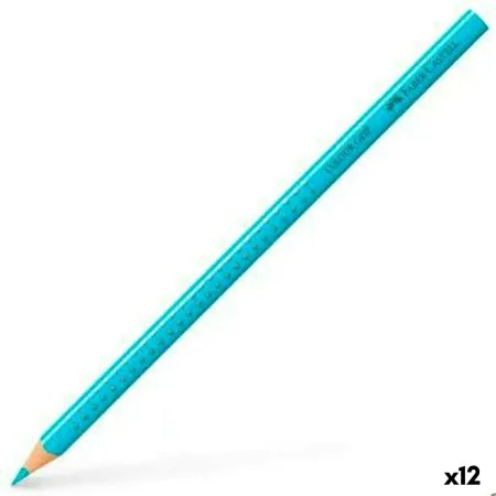 Crayons de couleur Faber-Castell Colour Grip Turquoise (12 Unités) de Faber-Castell, Matériel de dessin - Réf : S8421877, Pri...