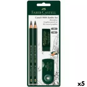 Set de Lápices Faber-Castell Negro (5 Unidades) de Faber-Castell, Materiales de dibujo - Ref: S8421910, Precio: 33,26 €, Desc...