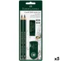 Ensemble de Crayons Faber-Castell Noir (5 Unités) de Faber-Castell, Matériel de dessin - Réf : S8421910, Prix : 33,26 €, Remi...