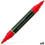 Pennarelli Faber-Castell Durer Rosso (4 Pezzi) (4 Unità) (121 Pezzi) di Faber-Castell, Penne a punta porosa - Rif: S8421940, ...