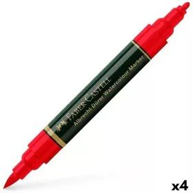 Pennarelli Faber-Castell Durer Rosso (4 Pezzi) (4 Unità) (121 Pezzi) di Faber-Castell, Penne a punta porosa - Rif: S8421940, ...