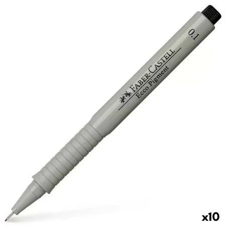 Filzstifte Faber-Castell Ecco Pigment 0,1 mm Schwarz (10 Stück) von Faber-Castell, Fineliner - Ref: S8421947, Preis: 18,43 €,...