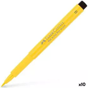 Felt-tip pens Faber-Castell Pitt Artist Cadmium Dark Yellow (10 Units) by Faber-Castell, Fineliners - Ref: S8421964, Price: 2...