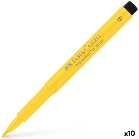 Pennarelli Faber-Castell Pitt Artist Cadmium Dark Giallo (10 Unità) di Faber-Castell, Penne a punta porosa - Rif: S8421964, P...