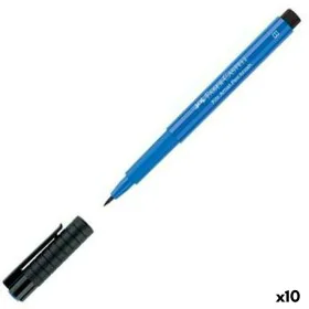 Pennarelli Faber-Castell Pitt Artist Blu cobalto (10 Pezzi) (10 Unità) di Faber-Castell, Penne a punta porosa - Rif: S8421973...