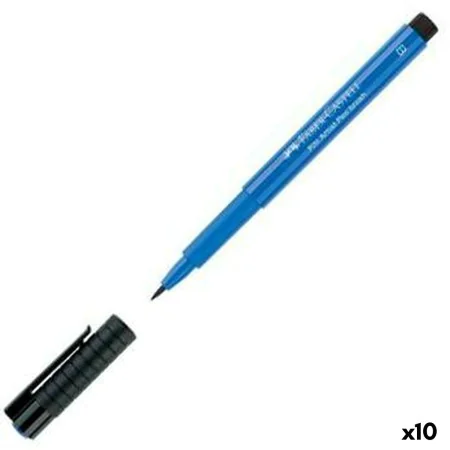 Feutres Faber-Castell Pitt Artist Bleu de Colbat (10 Pièces) (10 Unités) de Faber-Castell, Stylos feutre - Réf : S8421973, Pr...