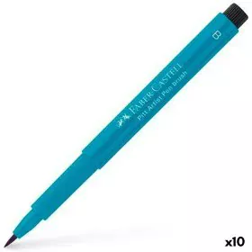 Feutres Faber-Castell Pitt Artist Bleu de Colbat (10 Unités) de Faber-Castell, Stylos feutre - Réf : S8421976, Prix : 20,99 €...