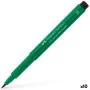 Felt-tip pens Faber-Castell Pitt Artist Dark green (10 Units) by Faber-Castell, Fineliners - Ref: S8421982, Price: 21,34 €, D...