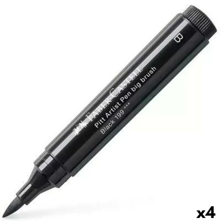 Feutres Faber-Castell Pitt Artist Pinceau Noir (4 Pièces) de Faber-Castell, Stylos feutre - Réf : S8421991, Prix : 12,06 €, R...