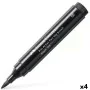 Rotuladores Faber-Castell Pitt Artist Pincel Negro (4 Piezas) de Faber-Castell, Rotuladores de punta fina - Ref: S8421991, Pr...