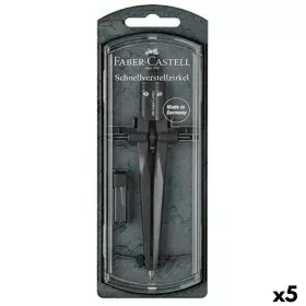 Boussole Faber-Castell Noir (5 Unités) de Faber-Castell, Mathématiques - Réf : S8422002, Prix : 41,48 €, Remise : %