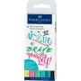 Conjunto de Canetas de Feltro Faber-Castell Pitt Artist Caligrafia Estojo Pastel (5 Unidades) de Faber-Castell, Marcadores de...