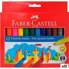 Set de Rotuladores Faber-Castell Jumbo Estuche Multicolor (12 Unidades) de Faber-Castell, Rotuladores de punta fina - Ref: S8...