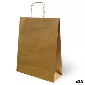 Sacs Fama Marron Papier Avec des poignées 15 x 8 x 21 cm 25 Unités de Fama, Boîtes et sacs cadeaux - Réf : S8422037, Prix : 6...