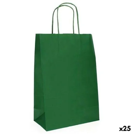 Bolsas Fama 21 x 11 x 29 cm Papel Con asas 25 Unidades Verde oscuro de Fama, Cajas y bolsas de regalo - Ref: S8422047, Precio...