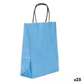 Bags Fama 26 x 10 x 35 cm Blue Paper With handles 25 Units by Fama, Gift boxes and bags - Ref: S8422049, Price: 9,20 €, Disco...