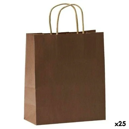 Bags Fama Dark brown With handles 31 x 11 x 42 cm (25 Units) by Fama, Gift boxes and bags - Ref: S8422056, Price: 10,66 €, Di...