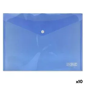 Document Holder Ingraf Plastic Blue Clasp A4 (10Units) by Ingraf, Sheet Protectors - Ref: S8422080, Price: 6,67 €, Discount: %