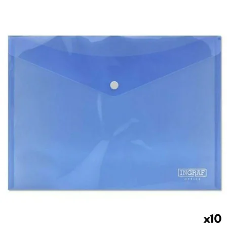 Porte-documents Ingraf Plastique Bleu Broche A4 (10 Unités) de Ingraf, Pochettes plastiques - Réf : S8422080, Prix : 6,00 €, ...