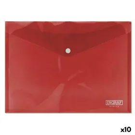 Document Holder Ingraf Plastic Red Clasp A4 (10Units) by Ingraf, Sheet Protectors - Ref: S8422081, Price: 6,67 €, Discount: %