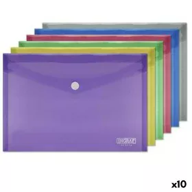 Document Holder Ingraf Plastic Multicolour Clasp A5 (10Units) by Ingraf, Sheet Protectors - Ref: S8422088, Price: 6,66 €, Dis...