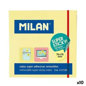 Sticky Notes Milan Yellow 76 x 76 mm (10 Units) by Milan, Self-Stick Notes - Ref: S8422230, Price: 7,16 €, Discount: %