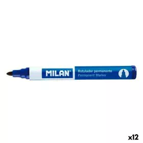 Rotulador permanente Milan Azul 4 mm (12 Unidades) de Milan, Marcadores permanentes - Ref: S8422240, Preço: 9,29 €, Desconto: %