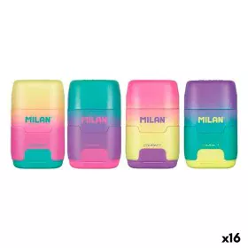 Set di Gomma da Cancellare e Temperamatite Milan Compact Sunset Multicolore (16 Unità) di Milan, Temperamatite - Rif: S842224...