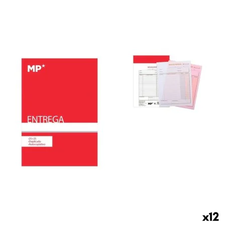 Libro delle Consegne MP 1/4 Libro delle Consegne 14,8 x 21 cm (12 Unità) di MP, Ricevute di denaro e affitto - Rif: S8422262,...