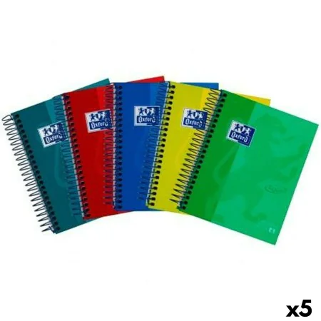 Set of exercise books Oxford European Book 4 Multicolour 1/8 (5 Units) by Oxford, Wirebound Notebooks - Ref: S8422271, Price:...