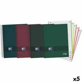 Set of exercise books Oxford European Book 5 Multicolour A4 120 Sheets (5 Units) by Oxford, Wirebound Notebooks - Ref: S84222...