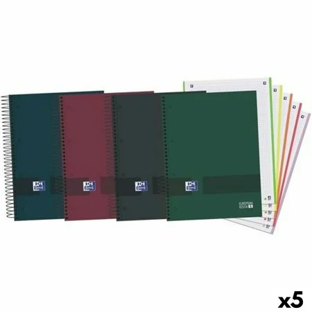 Quaderno Oxford Europeanbook 5 & You Multicolore A5 120 Fogli (5 Unità) di Oxford, Blocchi spiralati - Rif: S8422284, Prezzo:...