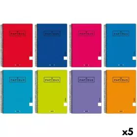 Notebook Papyrus 01-UNICLASIC Quarto 80 Sheets (5 Units) by Papyrus, Wirebound Notebooks - Ref: S8422304, Price: 7,57 €, Disc...