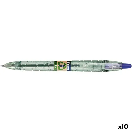 Caneta Pilot Ecoball Plástico reciclado Azul 1 mm (10 Unidades) de Pilot, Canetas esferográficas retráteis - Ref: S8422403, P...