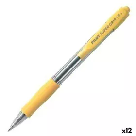 Crayon Pilot Supergrip Jaune 0,4 mm (12 Unités) de Pilot, Stylos à bille rétractable - Réf : S8422420, Prix : 12,80 €, Remise...