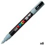 Marker pen/felt-tip pen POSCA PC-3M Grey (6 Units) by POSCA, Fineliners - Ref: S8422591, Price: 20,57 €, Discount: %