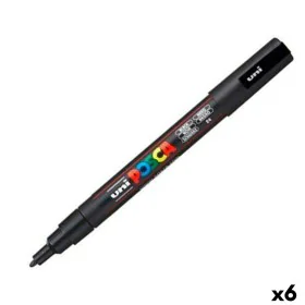 Rotulador POSCA PC-3M Negro (6 Unidades) de POSCA, Rotuladores de punta fina - Ref: S8422592, Precio: 19,71 €, Descuento: %