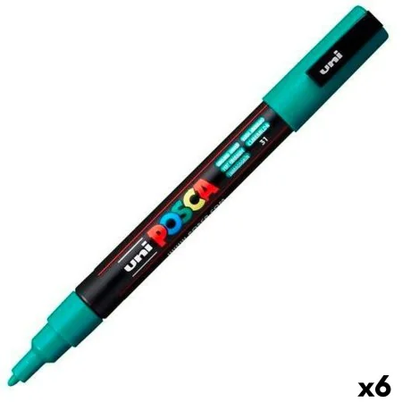 Marqueur POSCA PC-3M Vert émeraude (6 Unités) de POSCA, Stylos feutre - Réf : S8422596, Prix : 19,71 €, Remise : %