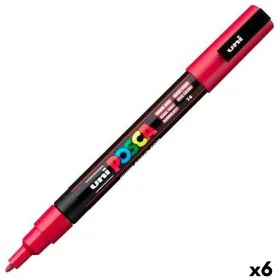 Marqueur POSCA PC-3M Rouge foncé (6 Unités) de POSCA, Stylos feutre - Réf : S8422605, Prix : 19,71 €, Remise : %