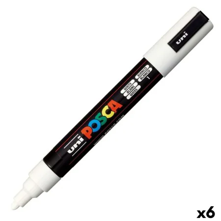 Felt-tip pens POSCA PC-5M White (6 Units) by POSCA, Fineliners - Ref: S8422607, Price: 19,90 €, Discount: %