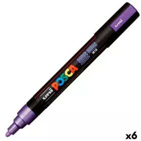 Marker pen/felt-tip pen POSCA PC-5M Violet (6 Units) by POSCA, Fineliners - Ref: S8422615, Price: 20,78 €, Discount: %