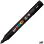 Felt-tip pens POSCA PC-5M Bullet Black (6 Units) by POSCA, Fineliners - Ref: S8422621, Price: 19,90 €, Discount: %